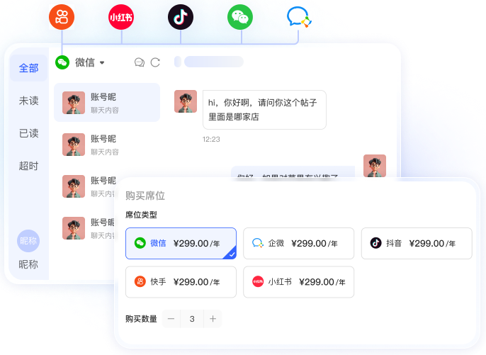 多平台统一接待